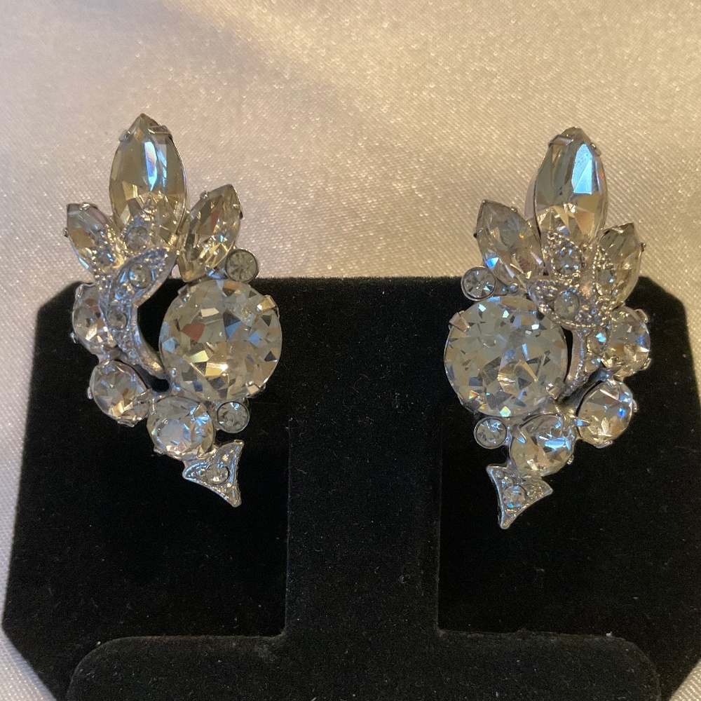 VINTAGE EISENBERG ICE RHINESTONE EARRINGS